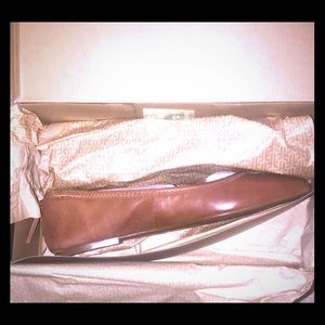 Frye Regina Ballet Flats Color-Cognac.